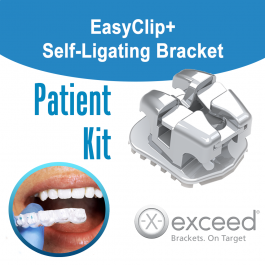 JJ Ortho Selfy Clear Passive Self Ligating Bracket Kit With Tubes (10