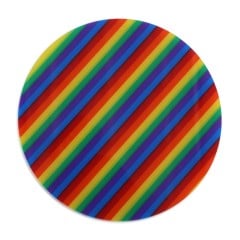 Rainbow Patterned Biocryl 2mm/125mm - Round (10/pkg)