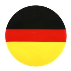 Black, Red and Yellow Bioplast® Material 3mm/125mm - Round (10/pkg)