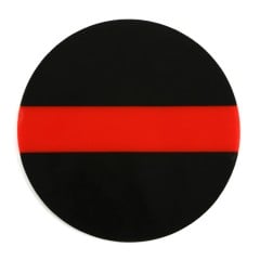 Black, Red and Black Bioplast® Material 3mm/125mm - Round (10/pkg)