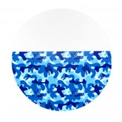 Blue Camouflage Patterned Clear Retainer Material 0.040" (1mm)/125mm - Round (6/pkg)