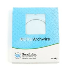 BioTru® Reverse Curve Nitinol Natural Upper - .017 X .025 (10 Wires/pkg)