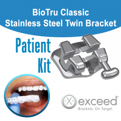 exceed® BioTru Classic Stainless Steel Twin Bracket Patient Kit