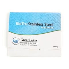 BioTru® Stainless Steel Natural Upper - .018 X .025 (20/pkg)