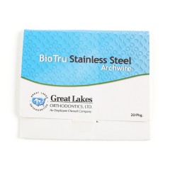 BioTru® Stainless Steel Natural Lower - .016 X .022 (20/pkg)